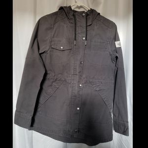 The North Face long line rain coat